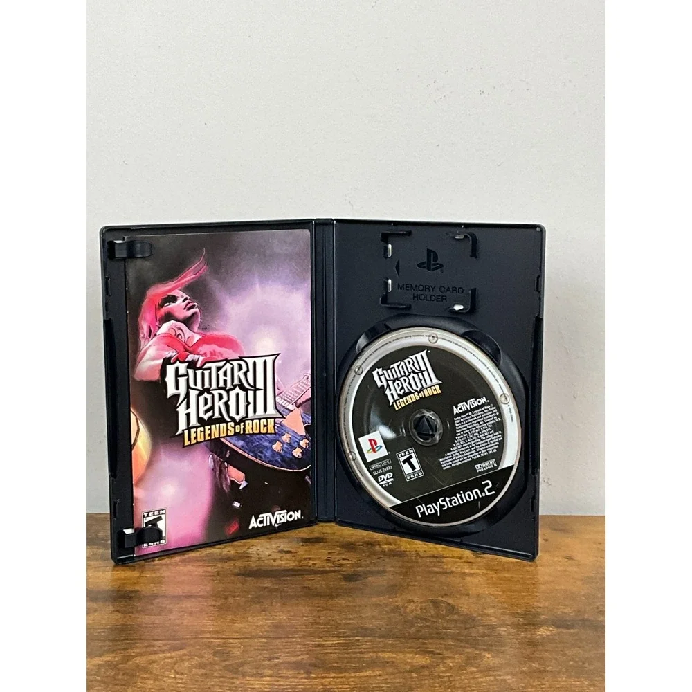 Guitar‎ Hero III Legends of Rock Sony PlayStation 2 PS2 Game Only Tested Working